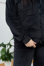 Комплект 26.1860 тънък велур, цвят Черен, 50(XXL), 52(3XL), 54(4XL) - Image 3