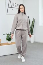 Set 26.2832 Loopback-Strickstoff, Farbe Grau-Graphit, 40(XS), 42(S), 44(M)