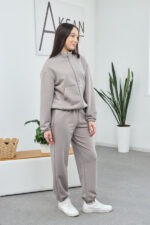 Set 26.2832 Loopback-Strickstoff, Farbe Grau-Graphit, 40(XS), 42(S), 44(M) - Image 2