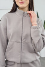 Set 26.2832 Loopback-Strickstoff, Farbe Grau-Graphit, 40(XS), 42(S), 44(M) - Image 3
