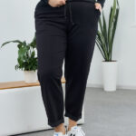 Панталони 26.1530 двуконечен трикотаж, цвят Черен, 54(4XL), 56(5XL), 58(6XL)