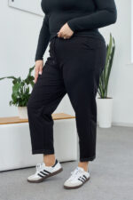 Pants 26.1530 two-thread knit fabric, color Black, 54(4XL), 56(5XL), 58(6XL) - Image 2