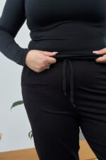 Pants 26.1530 two-thread knit fabric, color Black, 54(4XL), 56(5XL), 58(6XL) - Image 3