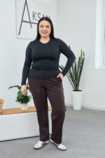 Штани 26.2854 б Трикотаж петля, колір Темний шоколад, 46(L), 48(XL), 50(ХХL), 52(3XL) - Зображення 4