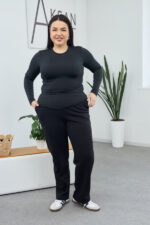 Штани 26.2854 б Трикотаж петля, колір Чорний, 46(L), 48(XL), 50(ХХL), 52(3XL) - Зображення 4
