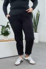 Pantaloni 26.1530 tricot dublu, culoare Negru, 48(XL), 50(XXL), 52(3XL)
