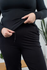Pantaloni 26.1530 tricot dublu, culoare Negru, 48(XL), 50(XXL), 52(3XL) - Image 3