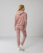 Костюм жіночий 22.1417, 42(S), 44(M), 46(L), 48(XL), пудра, стиль casual (кежуал), замшевий костюм на замку - Зображення 3