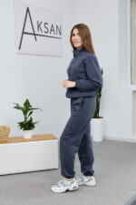 Set 26.2832 Loopback-Strickstoff, Farbe Graphit, 40(XS), 42(S), 44(M) - Image 2