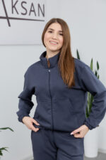 Set 26.2832 Loopback-Strickstoff, Farbe Graphit, 40(XS), 42(S), 44(M) - Image 4
