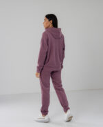 Костюм жіночий 22.1417, 42(S), 44(M), 46(L), 48(XL), пудра темна, стиль casual (кежуал), замшевий костюм на замку - Зображення 3