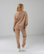 Костюм жіночий 22.1417, 42(S), 44(M), 46(L), 48(XL), бежевий, стиль casual (кежуал), замшевий костюм на замку - Зображення 3