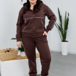 Костюм 26.2727 б Костюмна лакоста, колір Темний шоколад, 48(XL), 50(ХХL), 52(3XL)