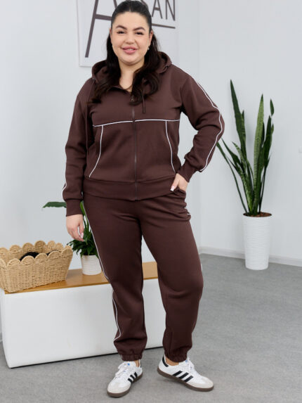 Костюм 26.2727 б Костюмна лакоста, колір Темний шоколад, 48(XL), 50(ХХL), 52(3XL)