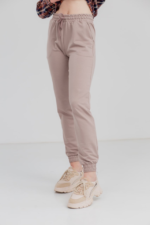 Damenhose 20.493, 42(S), 44(M), 46(L), 48(XL), Cappuccino 3, Sporthose mit Gummibund