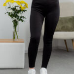 Leggings 25.1877 Rippenstrick, Farbe Schwarz, 42(S), 44(M), 46(L), 48(XL)