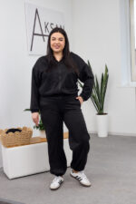 Set 26.2851 dünnes Wildleder, Farbe Schwarz, 46(L), 48(XL), 50(XXL)