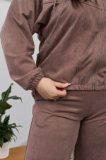 Комплект 26.2851 тънък велур, цвят Светлошоколадов, 46(L), 48(XL), 50(XXL) - Image 3