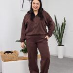 Set 26.2851 dünnes Wildleder, Farbe Dunkle Schokolade, 46(L), 48(XL), 50(XXL)