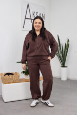 Set 26.2851 dünnes Wildleder, Farbe Dunkle Schokolade, 46(L), 48(XL), 50(XXL)