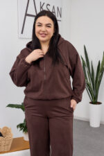 Set 26.2851 dünnes Wildleder, Farbe Dunkle Schokolade, 46(L), 48(XL), 50(XXL) - Image 4