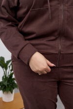 Костюм 26.2855 б Замш тонкий, колір Темний шоколад, 46(L), 48(XL), 50(ХХL) - Зображення 3