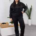 Костюм 26.2855 с б Замш тонкий, колір Чорний, 52(3XL), 54(4XL), 56(5XL)