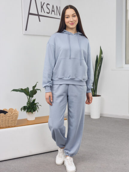 Костюм 26.2859 н Трикотаж петля, колір Срібно небесний, 40(XS), 42(S), 44(М)