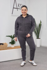 Set 26.1417 dünnes Wildleder, Farbe Graphit, 54(4XL), 56(5XL), 58(6XL)