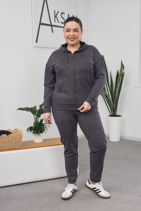 sera6220.jpg Set 26.1417 dünnes Wildleder, Farbe Graphit, 54(4XL), 56(5XL), 58(6XL) - Image 1