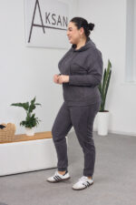 Set 26.1417 dünnes Wildleder, Farbe Graphit, 54(4XL), 56(5XL), 58(6XL) - Image 2
