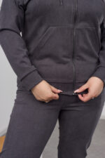 Set 26.1417 dünnes Wildleder, Farbe Graphit, 54(4XL), 56(5XL), 58(6XL) - Image 3
