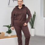 Set 26.1417 dünnes Wildleder, Farbe Dunkle Schokolade, 54(4XL), 56(5XL), 58(6XL)