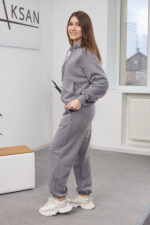 Set 26.2859 Loopback-Strickstoff, Farbe Dunkelgrau, 40(XS), 42(S), 44(M) - Image 2