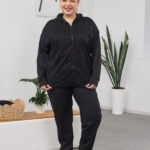 Set 26.1417 dünnes Wildleder, Farbe Schwarz, 48(XL), 50(XXL), 52(3XL)