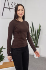 Langarmshirt 26.2613 Supreme-Strick, Farbe Dunkle Schokolade, 42(S), 44(M), 46(L) - Image 4