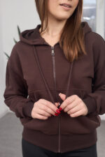 Sweatshirt 26.2856 Loopback-Strickstoff, Farbe Dunkle Schokolade, 40(XS), 42(S), 44(M) - Image 3