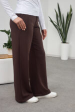 Pantaloni 26.2261 tricot dublu, culoare Ciocolata inchisa, 40(XS), 42(S), 44(M), 46(L) - Image 4
