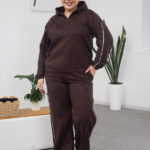 Костюм 26.2858 б Замш на дайвінгу, колір Шоколад , 46(L), 48(XL), 50(ХХL)