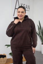 Set 26.2858 Wildleder auf Diving-Stoff, Farbe Schokolade , 46(L), 48(XL), 50(XXL) - Image 4