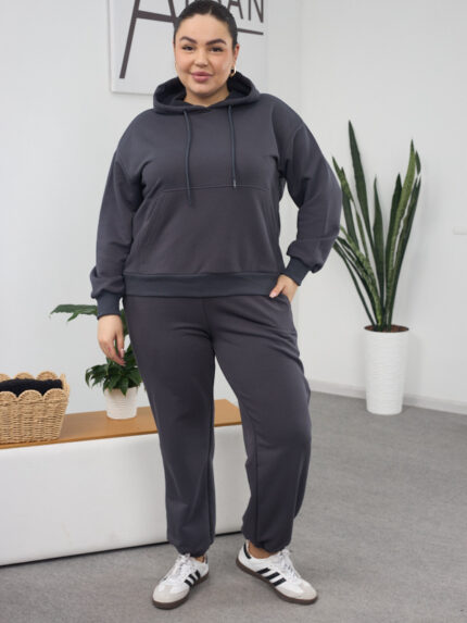 Костюм 26.2859 б Трикотаж петля, колір Графіт, 46(L)-48(XL), 50(ХХL)- 52(3XL)