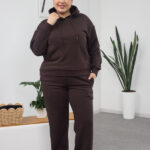 Костюм 26.2859 б Трикотаж петля, колір Темний шоколад, 46(L)-48(XL), 50(ХХL)- 52(3XL)