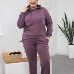 Костюм 26.2859 б Трикотаж петля, колір Баклажан, 46(L)-48(XL), 50(ХХL)- 52(3XL)