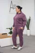 Комплект 26.2859 трикотаж петля, цвят Патладжан, 46(L)-48(XL), 50(XXL)- 52(3XL) - Image 2