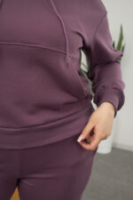 Комплект 26.2859 трикотаж петля, цвят Патладжан, 46(L)-48(XL), 50(XXL)- 52(3XL) - Image 3