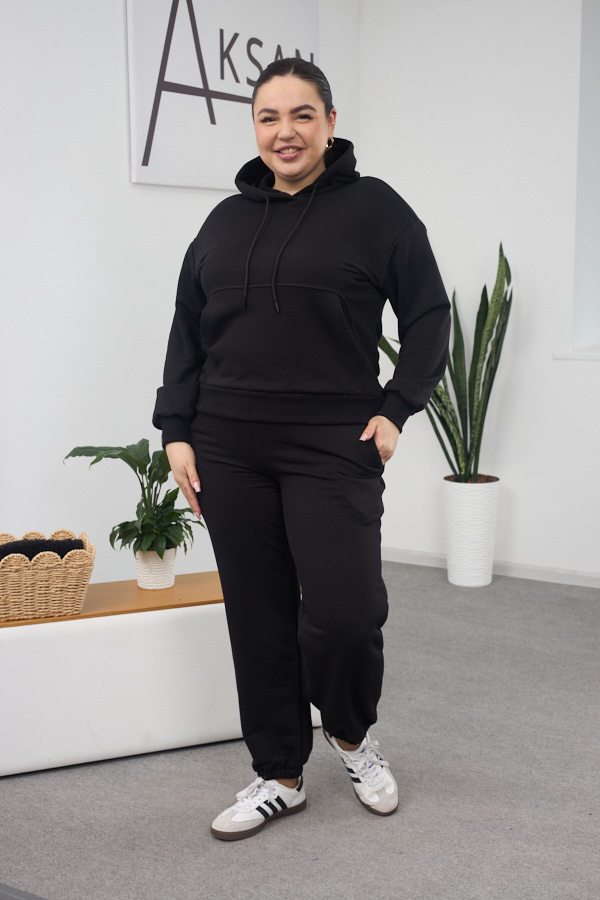 sera6561.jpg Комплект 26.2859 трикотаж петля, цвят Черен, 46(L)-48(XL), 50(XXL)- 52(3XL) - Image 1