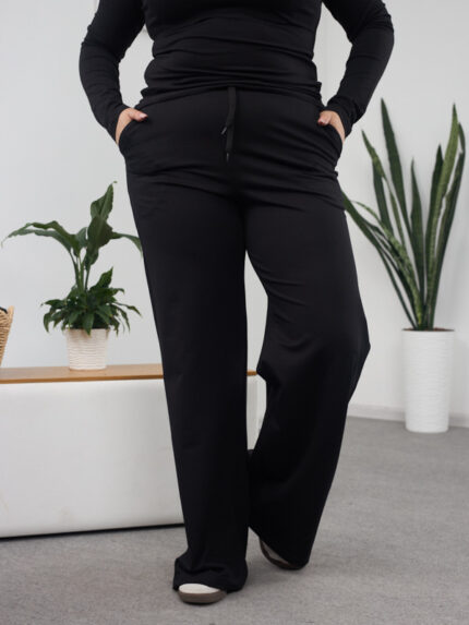 Штани 26.2261 б Трикотаж двухнитка, колір Чорний, 48(XL), 50(ХХL), 52(3XL)