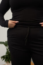 Панталони 26.2261 двуконечен трикотаж, цвят Черен, 48(XL), 50(XXL), 52(3XL) - Image 3
