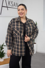 Сорочка 26.2558 б Клітинка, колір Темно сірий, 46(L)-48(XL), 50(ХХL)- 52(3XL) - Зображення 2