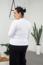 Bluză cu mânecă lungă 26.2613 supreme, culoare Alb, 48(XL), 50(XXL), 52(3XL) - Image 2